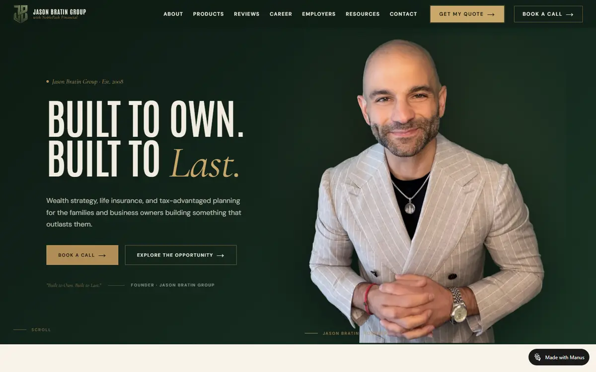 Jason Bratin Group website